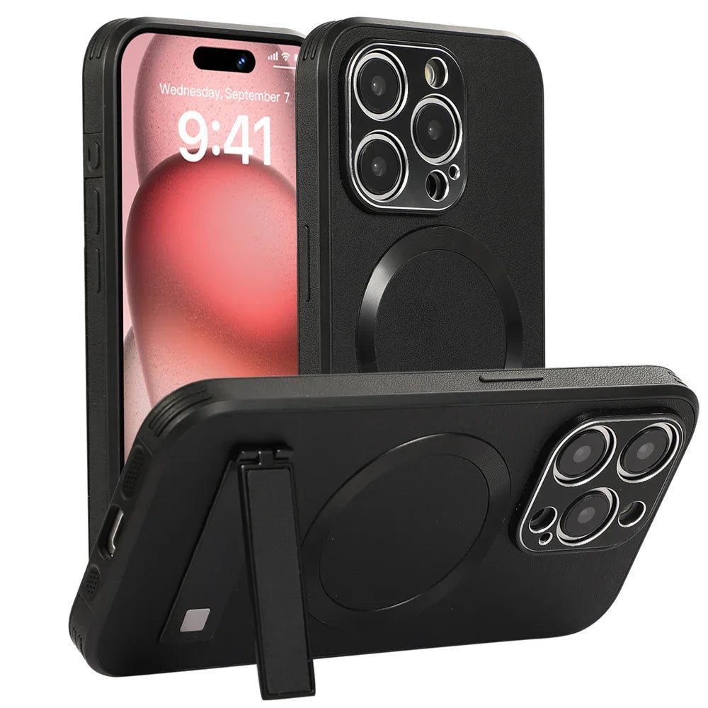 iPhone 16/ Pro/ Plus/ Pro Max - MagSafe Schutz Hülle mit Ständer, Stoßfest - Top Hüllen