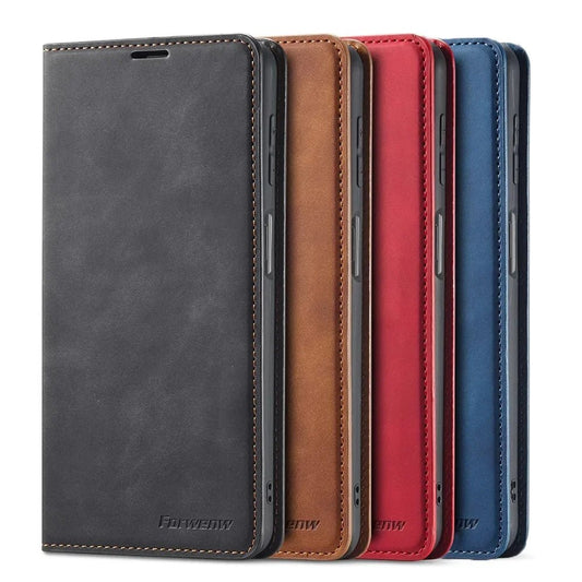 Galaxy S25/ S25 Plus/ S25 Ultra - Klapp Flip Schutz Hülle mit Kartenfach - Top Hüllen
