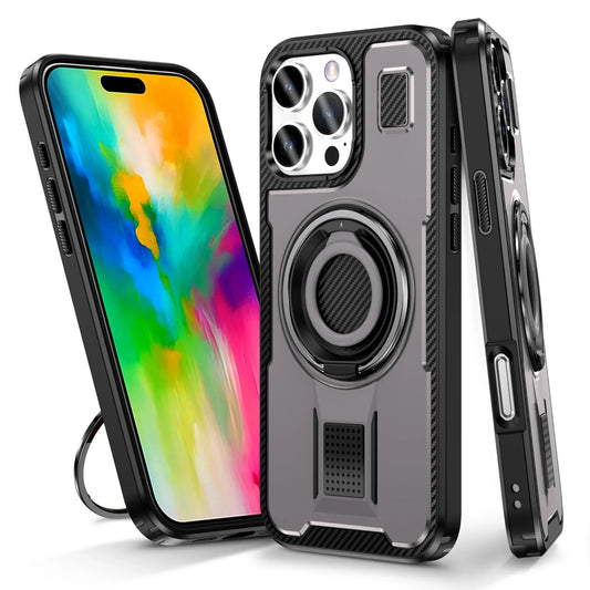 iPhone 16/ Pro/ Plus/ Pro Max - Robuste MagSafe Schutz Hülle, Stoßfest mit Ring - Top Hüllen