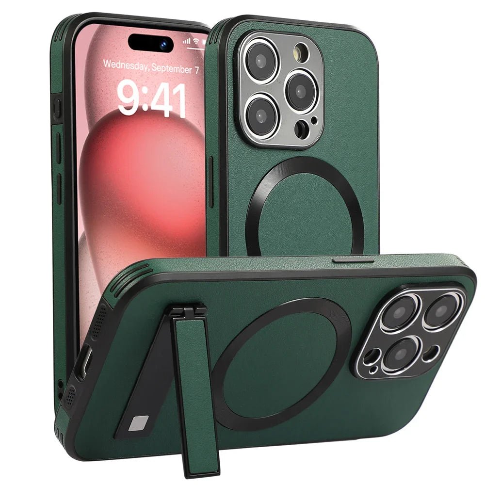 iPhone 16/ Pro/ Plus/ Pro Max - MagSafe Schutz Hülle mit Ständer, Stoßfest - Top Hüllen