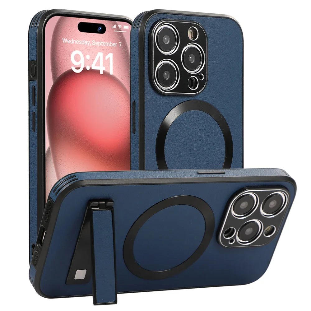 iPhone 16/ Pro/ Plus/ Pro Max - MagSafe Schutz Hülle mit Ständer, Stoßfest - Top Hüllen