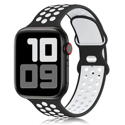 Apple Watch Modernes Sport Armband - 5 6 7 8 9 - 38 bis 45 mm, Silikon - Top Hüllen