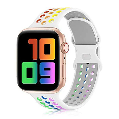 Apple Watch Modernes Sport Armband - 5 6 7 8 9 - 38 bis 45 mm, Silikon - Top Hüllen
