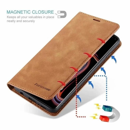Galaxy S22/ S22 Plus/ S22 Ultra - Lederoptik Brieftasche Flip - Top Hüllen