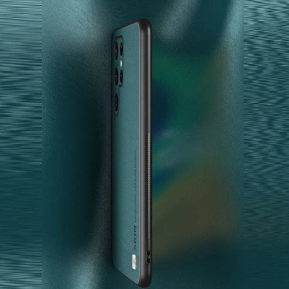 Galaxy S22/ S22 Plus/ S22 Ultra - Luxus Lederoptik Stoßfest - Top Hüllen