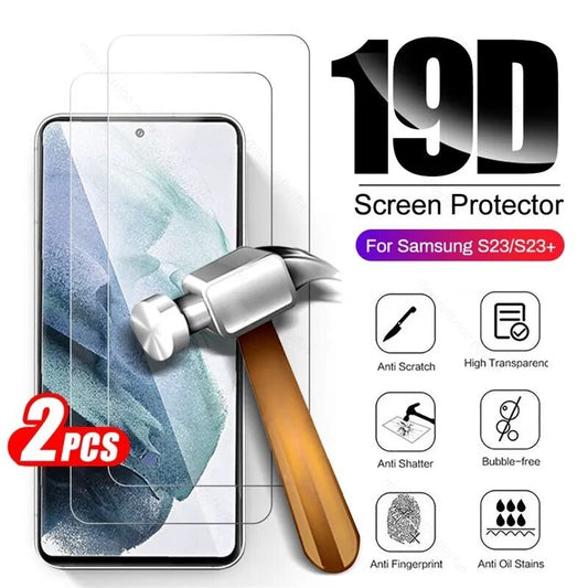 Galaxy S23/ S23 Plus - 2X Schutz Folie - Top Hüllen