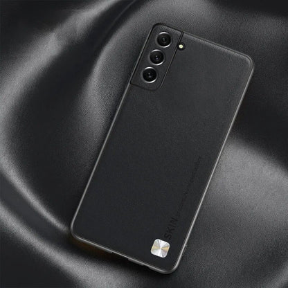 Galaxy S23/ S23 Plus/ S23 Ultra - Luxus Lederoptik Stoßfest - Top Hüllen