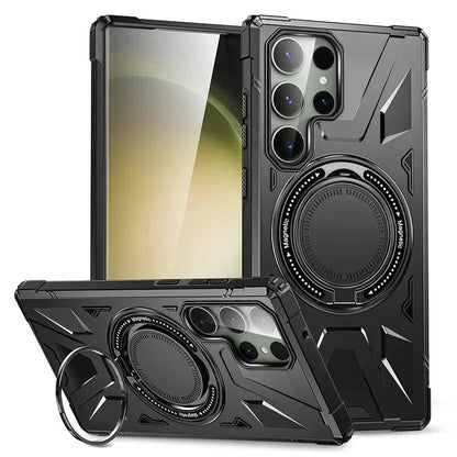 Galaxy S23/ S23 Plus/ S23 Ultra - MagSafe Robuste Schutz Hülle Bumper, mit Ring - Top Hüllen