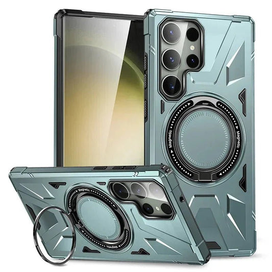Galaxy S23/ S23 Plus/ S23 Ultra - MagSafe Robuste Schutz Hülle Bumper, mit Ring - Top Hüllen