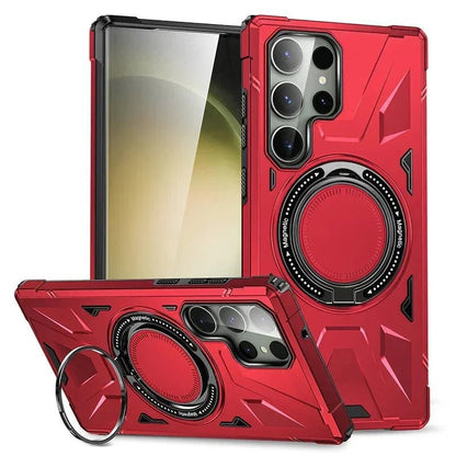 Galaxy S23/ S23 Plus/ S23 Ultra - MagSafe Robuste Schutz Hülle Bumper, mit Ring - Top Hüllen