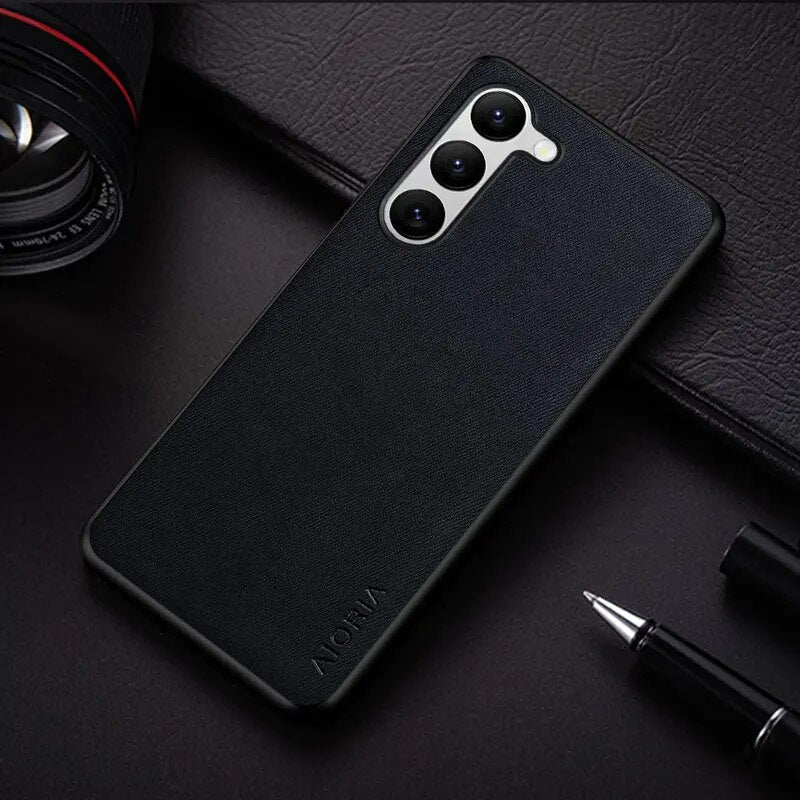 Galaxy S23/ S23 Plus/ S23 Ultra - Textilleder - Schutzhülle - Top Hüllen