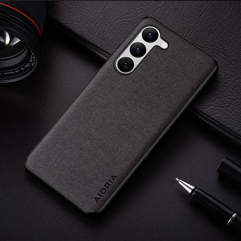Galaxy S23/ S23 Plus/ S23 Ultra - Textilleder - Schutzhülle - Top Hüllen