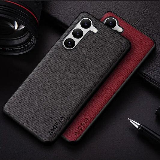Galaxy S23/ S23 Plus/ S23 Ultra - Textilleder - Schutzhülle - Top Hüllen