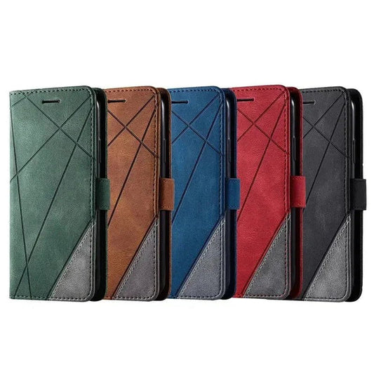 Galaxy S23/ S23 Plus/ S23 Ultra - TPU Lederoptik Brieftasche Flip Schutz Hülle mit Kartenfach, Geldfach - Top Hüllen