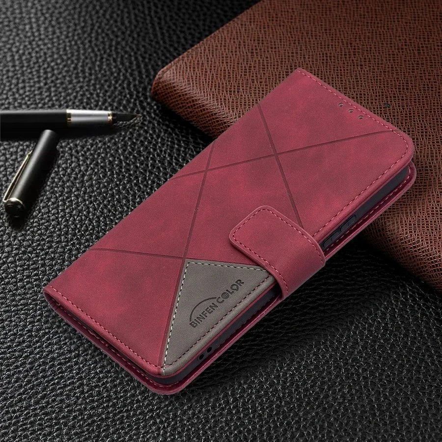 Galaxy S24/ S24 Plus/ S24 Ultra - Elegante Schutz Hülle mit Kartenfach, Display Schutz - Top Hüllen