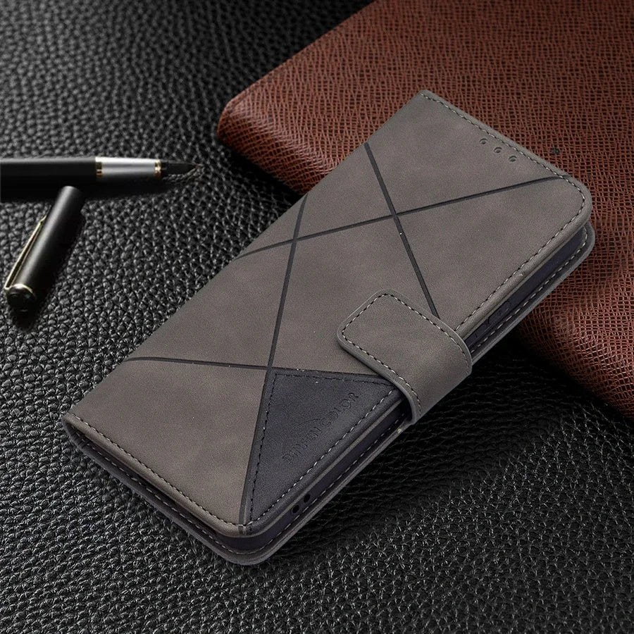 Galaxy S24/ S24 Plus/ S24 Ultra - Elegante Schutz Hülle mit Kartenfach, Display Schutz - Top Hüllen