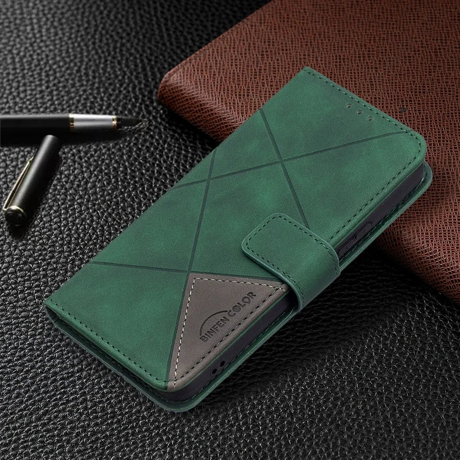Galaxy S24/ S24 Plus/ S24 Ultra - Elegante Schutz Hülle mit Kartenfach, Display Schutz - Top Hüllen