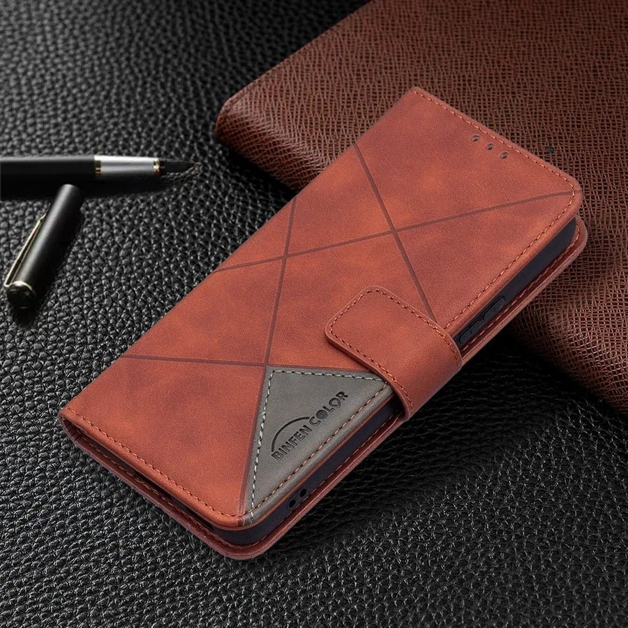 Galaxy S24/ S24 Plus/ S24 Ultra - Elegante Schutz Hülle mit Kartenfach, Display Schutz - Top Hüllen