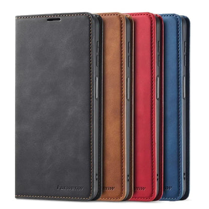 Galaxy S24/ S24 Plus/ S24 Ultra - Klapp Flip Schutz Hülle mit Kartenfach - Top Hüllen