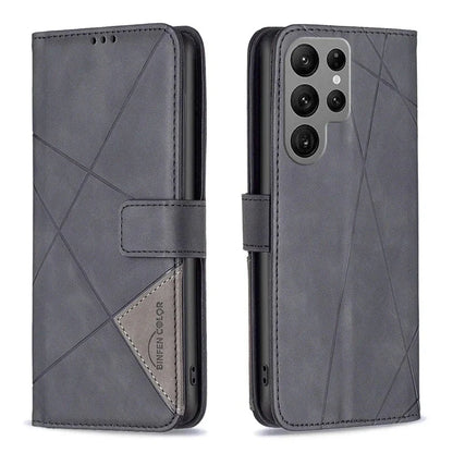 Galaxy S24/ S24 Plus/ S24 Ultra - Lederoptik Hülle mit Kartenfach - Top Hüllen