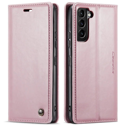 Galaxy S24/ S24 Plus/ S24 Ultra - Lederoptik Schutz Hülle mit Kartenfach - Top Hüllen