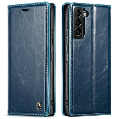 Galaxy S24/ S24 Plus/ S24 Ultra - Lederoptik Schutz Hülle mit Kartenfach - Top Hüllen