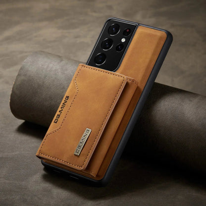 Galaxy S24/ S24 Plus/ S24 Ultra - Luxus Lederoptik mit Magnetischem Portemonnaie - Top Hüllen