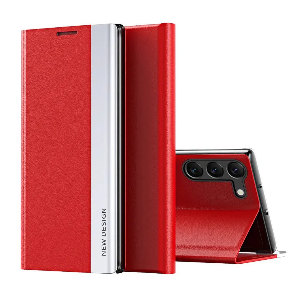 Galaxy S24/ S24 Plus/ S24 Ultra - Magnetische Hülle Flip mit Display Schutz, Stoßfest - Top Hüllen