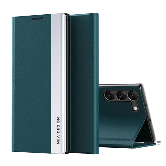 Galaxy S24/ S24 Plus/ S24 Ultra - Magnetische Hülle Flip mit Display Schutz, Stoßfest - Top Hüllen