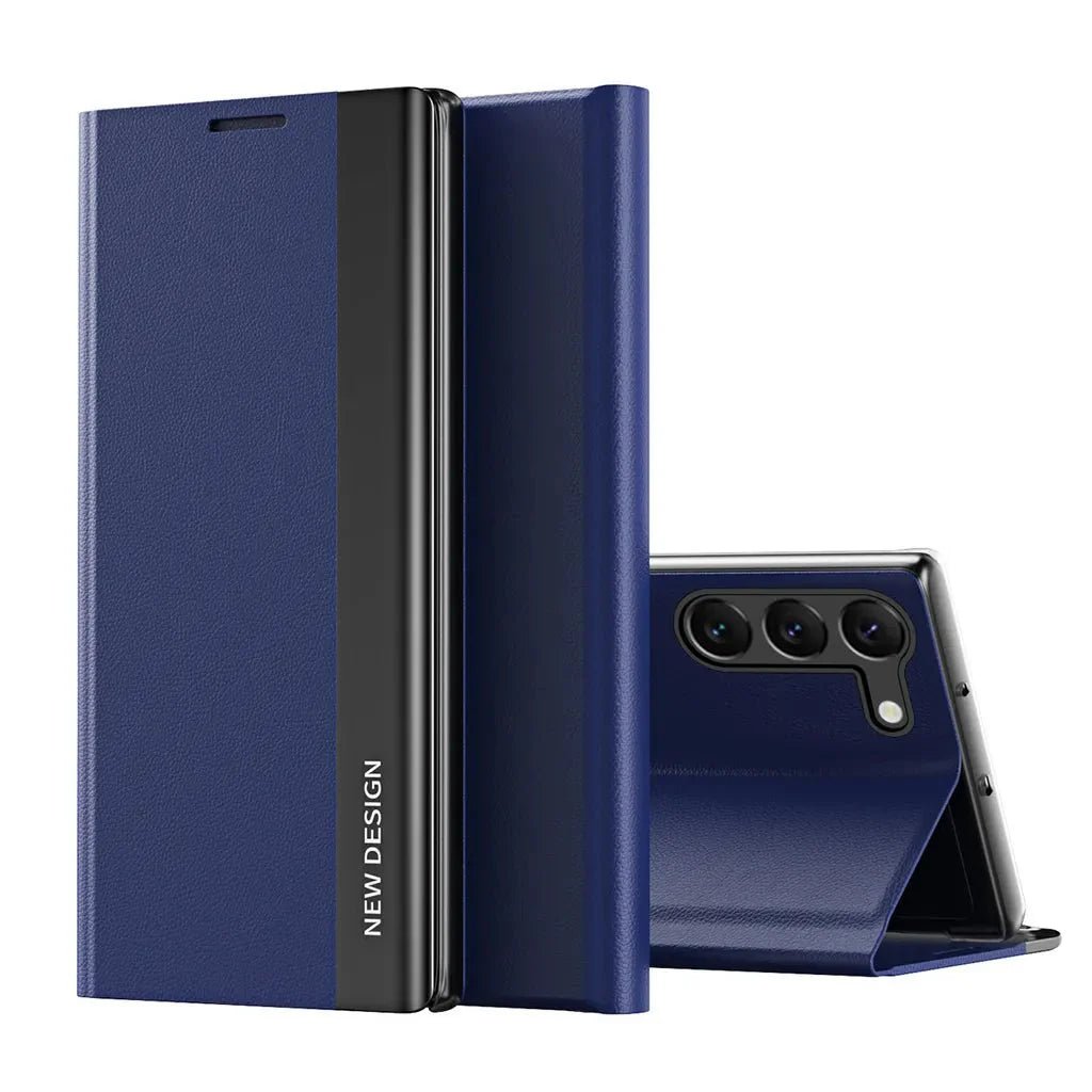 Galaxy S24/ S24 Plus/ S24 Ultra - Magnetische Hülle Flip mit Display Schutz, Stoßfest - Top Hüllen