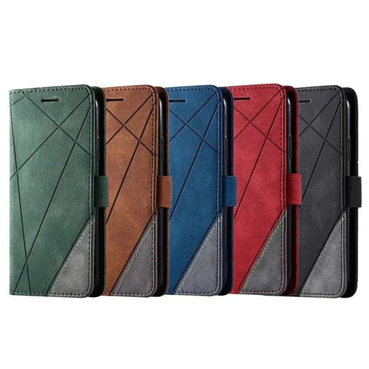 Galaxy S24/ S24 Plus/ S24 Ultra - TPU Lederoptik Brieftasche Flip Schutz Hülle mit Kartenfach, Geldfach - Top Hüllen