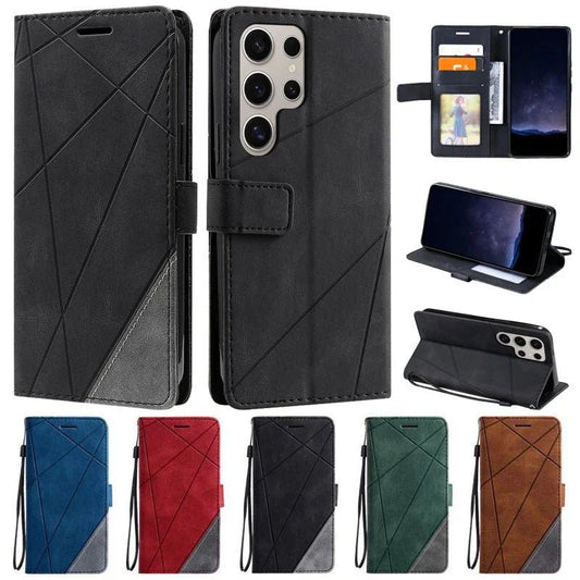 Galaxy S25/ S25 Plus/ S25 Ultra - Schutz Hülle Flip mit Kartenfach - Top Hüllen