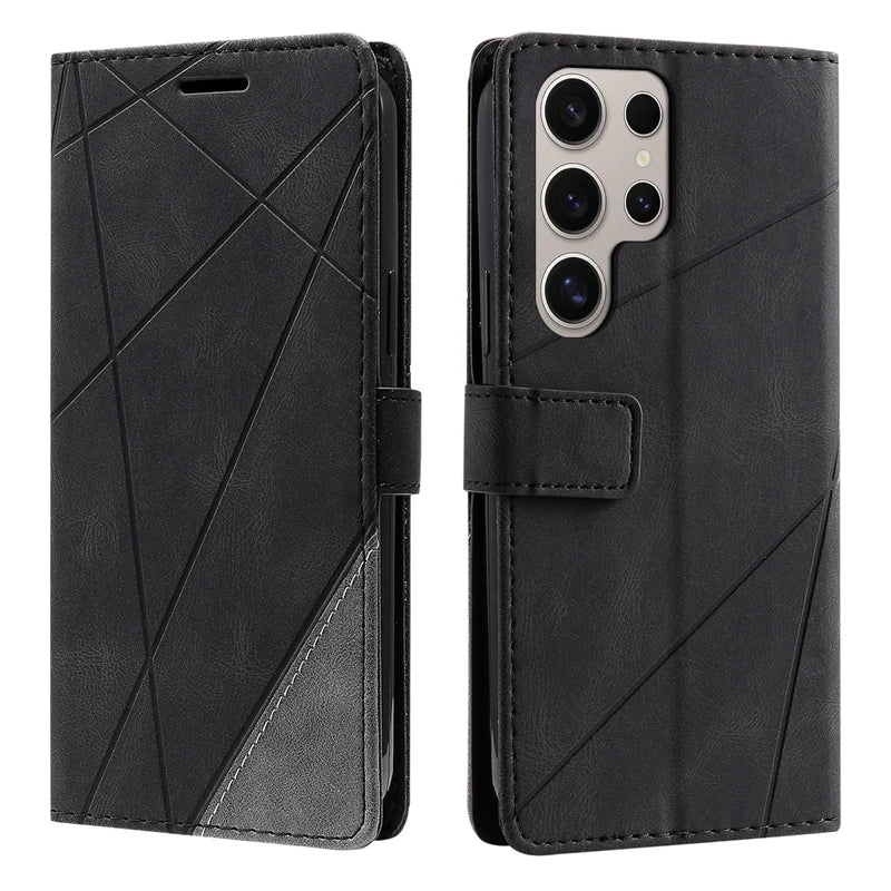 Galaxy S25/ S25 Plus/ S25 Ultra - Schutz Hülle Flip mit Kartenfach - Top Hüllen