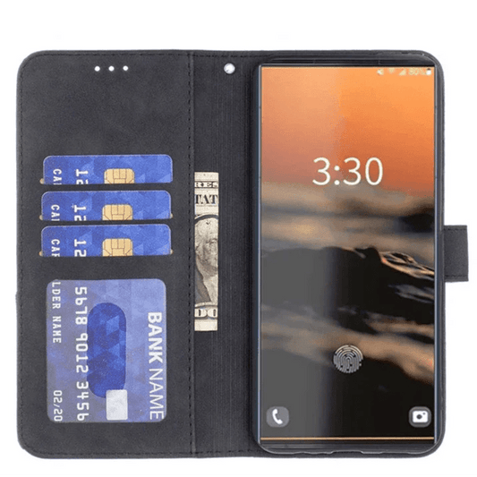Galaxy S25/ S25 Plus/ S25 Ultra - Lederoptik Hülle mit Kartenfach - Top Hüllen