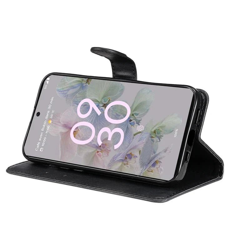 Google Pixel 7/ 7 Pro/ 7 A/ 8/ 8 A/ 8 Pro - PU Lederoptik Brieftasche Schutz Hülle mit Kartenfach, Clip - Top Hüllen