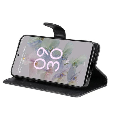 Google Pixel 7/ 7 Pro/ 7 A/ 8/ 8 A/ 8 Pro - PU Lederoptik Brieftasche Schutz Hülle mit Kartenfach, Clip - Top Hüllen