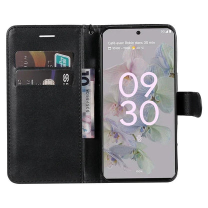 Google Pixel 7/ 7 Pro/ 7 A/ 8/ 8 A/ 8 Pro - PU Lederoptik Brieftasche Schutz Hülle mit Kartenfach Portemonnaie - Top Hüllen