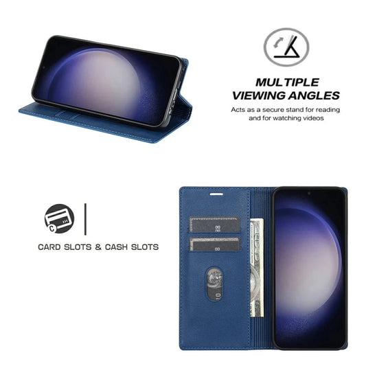 Google Pixel 7/ 7 Pro/ 7 A/ 8/ 8 A/ 8 Pro - PU Lederoptik Schutz Hülle mit Kartenfach, Displayschutz - Top Hüllen