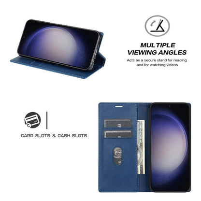 Google Pixel 7/ 7 Pro/ 7 A/ 8/ 8 A/ 8 Pro - PU Lederoptik Schutz Hülle mit Kartenfach, Magnetisch - Top Hüllen