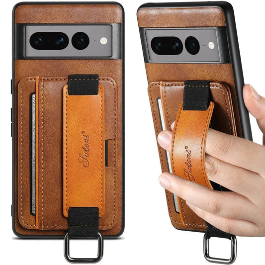 Google Pixel 7/ 7 Pro/ 7 A/ 8/ 8 Pro - Elegante Lederoptik Brieftasche Schutz Hülle mit Kartenfach - Top Hüllen