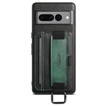 Google Pixel 7/ 7 Pro/ 7 A/ 8/ 8 Pro - Elegante Lederoptik Brieftasche Schutz Hülle mit Kartenfach - Top Hüllen