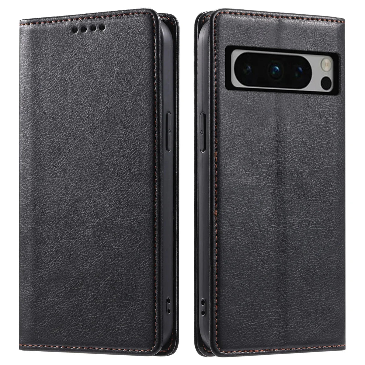 Google Pixel 7/ 7 Pro/ 7 A/ 8/ 8 Pro - PU Lederoptik Schutz Hülle mit Kartenfach, Brieftasche - Top Hüllen