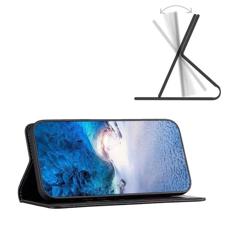 Google Pixel 7/ 7 Pro/ 7 A/ 8/ / 8 Pro - PU Lederoptik Schutz Hülle mit Kartenfach, Stoßfest - Top Hüllen