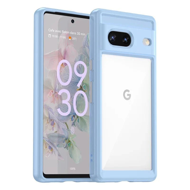 Google Pixel 7/ 7 Pro/ 7 A/ 8/ 8 Pro - Stoßfeste Transparente Schutz Hülle, Kratz und Stoßfest - Top Hüllen
