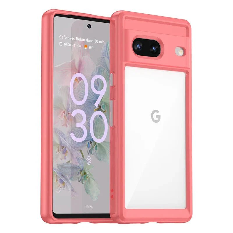 Google Pixel 7/ 7 Pro/ 7 A/ 8/ 8 Pro - Stoßfeste Transparente Schutz Hülle, Stoßfest - Top Hüllen