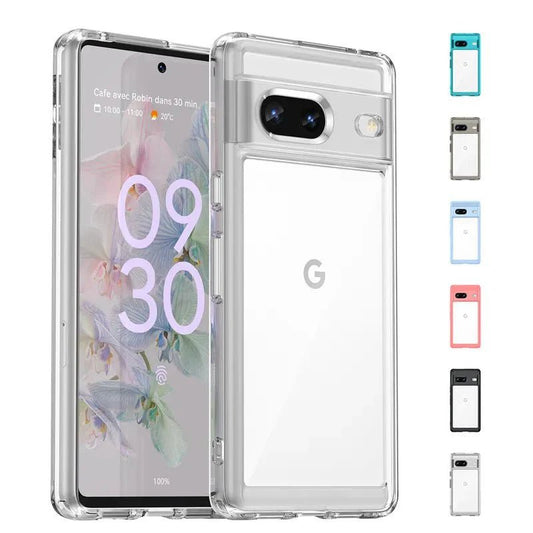 Google Pixel 7/ 7 Pro/ 7 A/ 8/ 8 Pro - Stoßfeste Transparente Schutz Hülle, Stoßfest - Top Hüllen