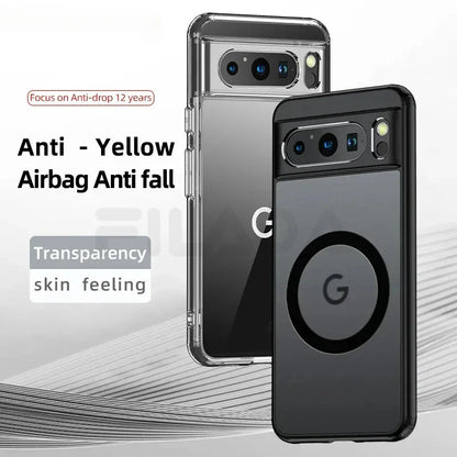 Google Pixel 8/ 8 Pro - Magnetische Hülle Stoßfest und Kabelloses Laden - Top Hüllen