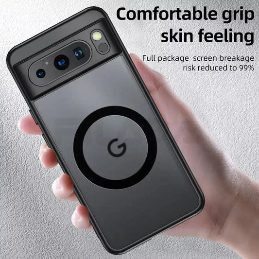 Google Pixel 8/ 8 Pro - Magnetische Hülle Stoßfest und Kabelloses Laden - Top Hüllen