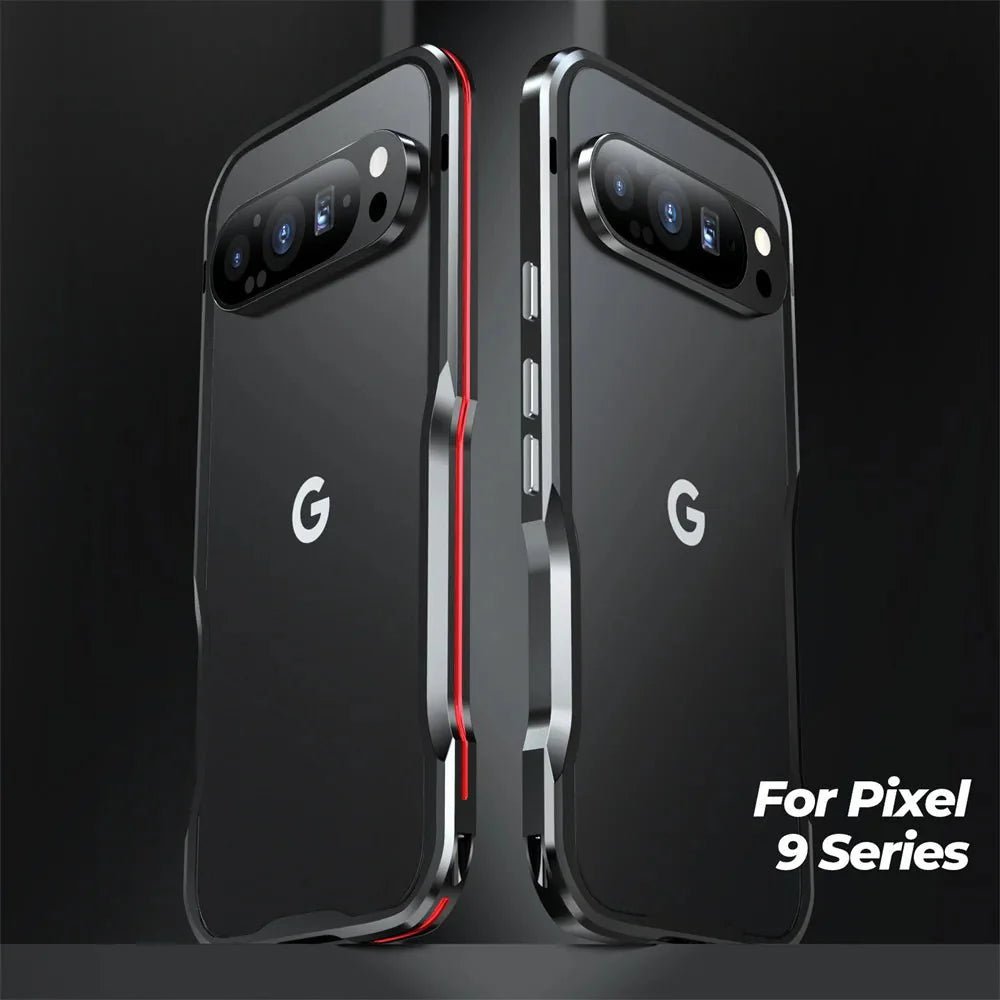 Google Pixel 9/ 9 Pro/ 9 Pro XL - Aluminium Metall Rahmen Schutz Hülle, Stoßfest - Top Hüllen