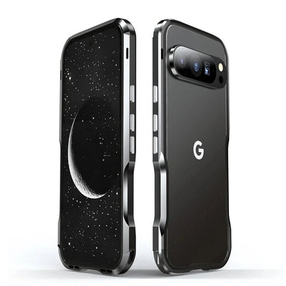 Google Pixel 9/ 9 Pro/ 9 Pro XL - Aluminium Metall Rahmen Schutz Hülle - Top Hüllen